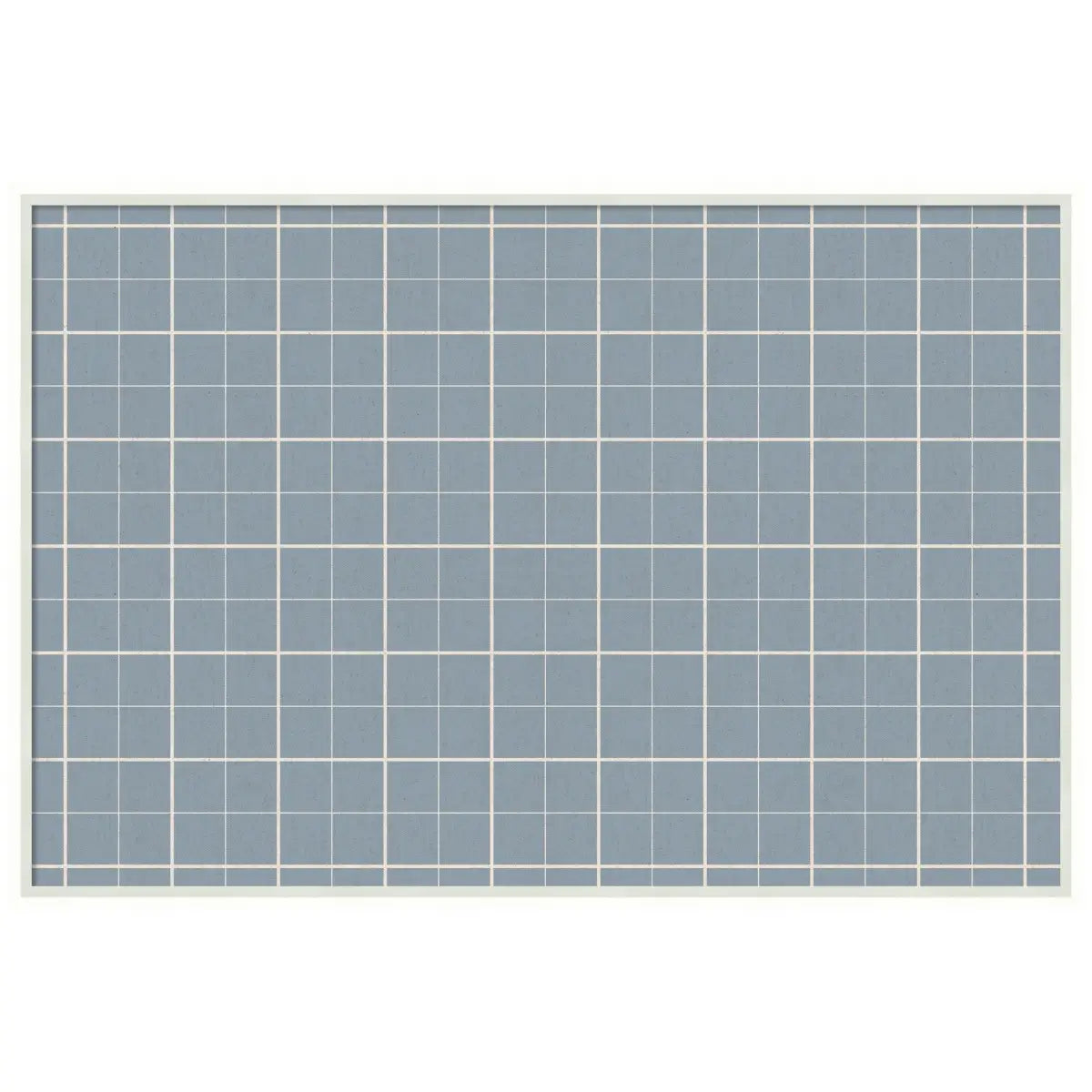 Bulletin Board - Framed Fabric Pinboard Light Blue Plaid - Wall Organization - Lucie White / 37 x 25 - kateandlaurel