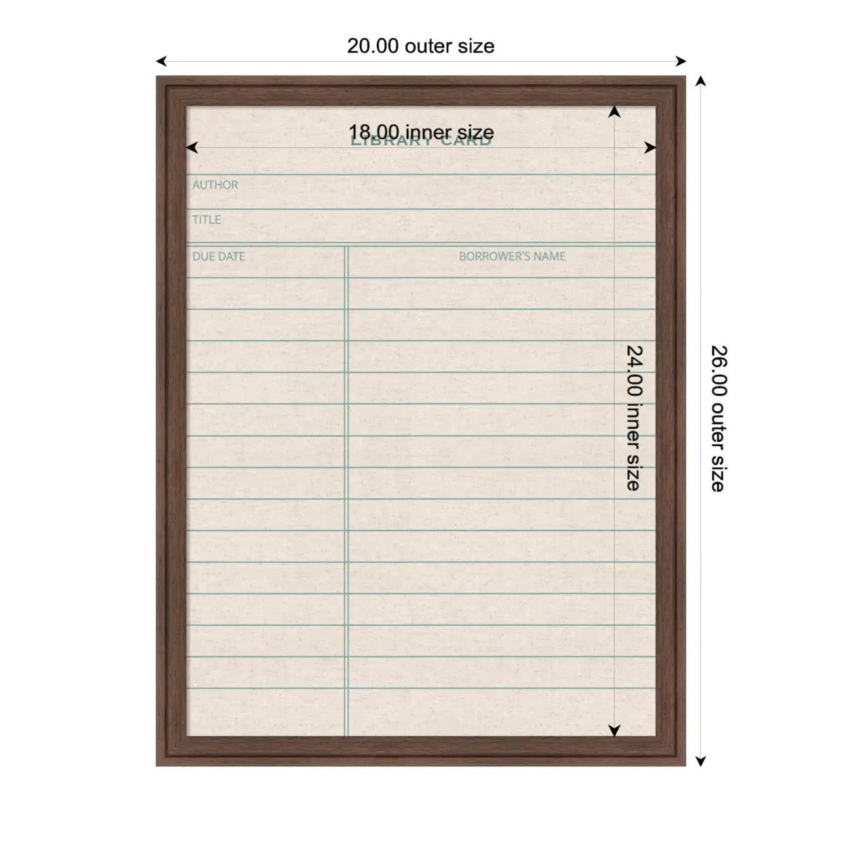 Bulletin Board - Framed Fabric Pinboard Linen Library Card - Wall Organization - kateandlaurel