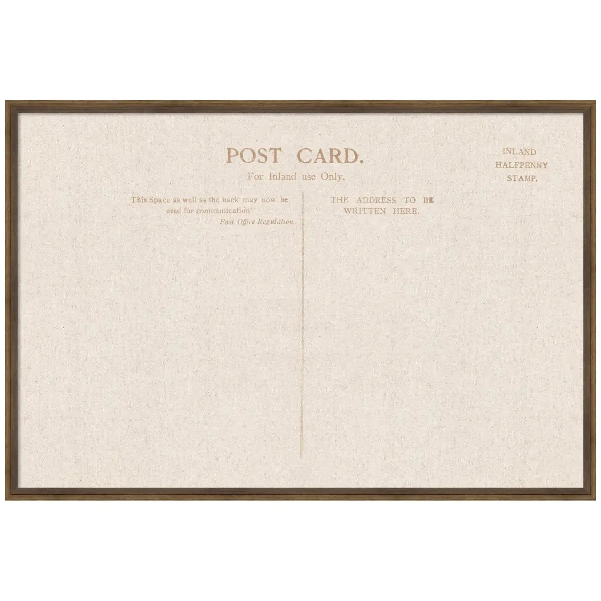 Bulletin Board - Framed Fabric Pinboard Linen Vintage Post Card - Wall Organization - Lucie Light Bronze / 37 x 25