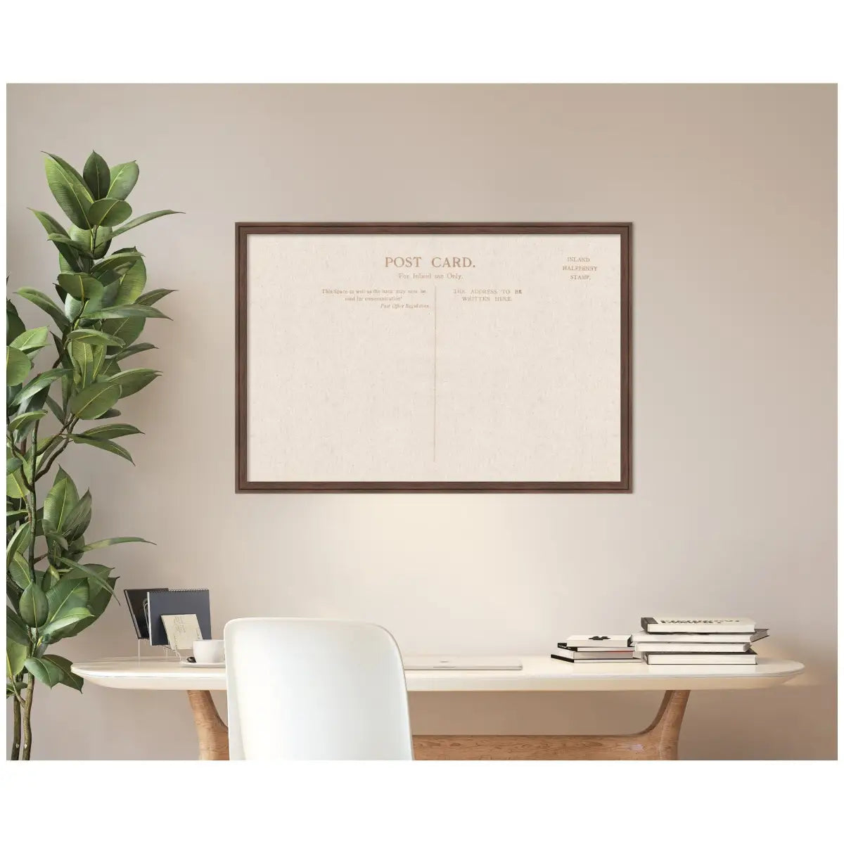 Bulletin Board - Framed Fabric Pinboard Linen Vintage Post Card - Wall Organization - kateandlaurel