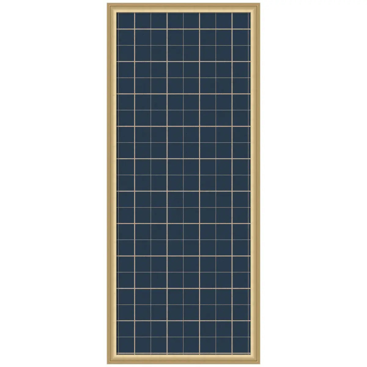 Bulletin Board - Framed Fabric Pinboard Navy Blue Plaid - Wall Organization - Florence Gold / 18 x 42 - kateandlaurel