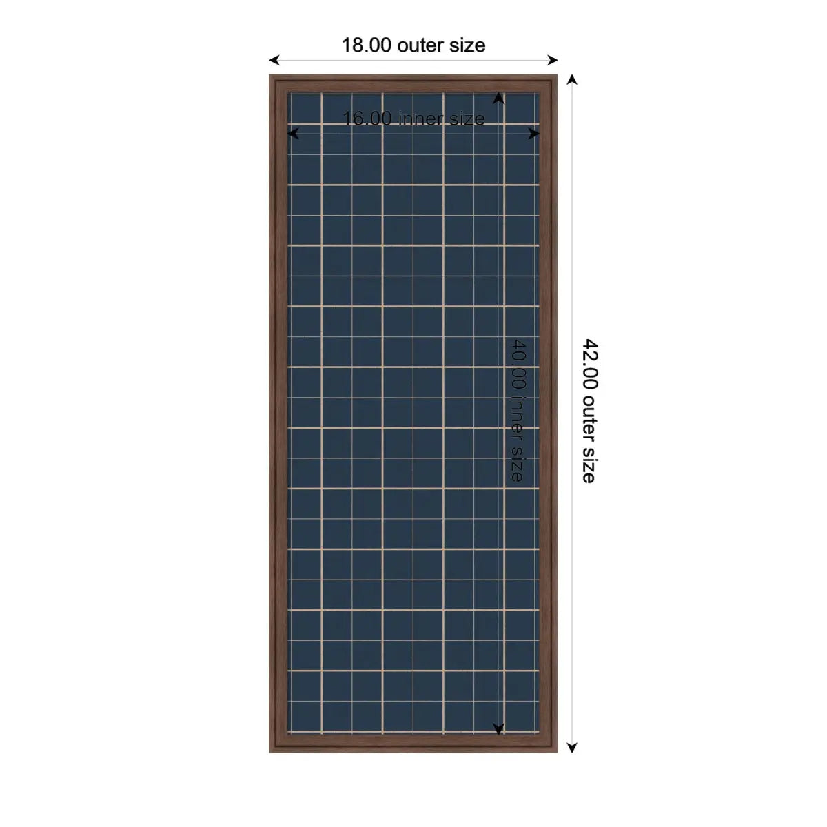 Bulletin Board - Framed Fabric Pinboard Navy Blue Plaid - Wall Organization - kateandlaurel