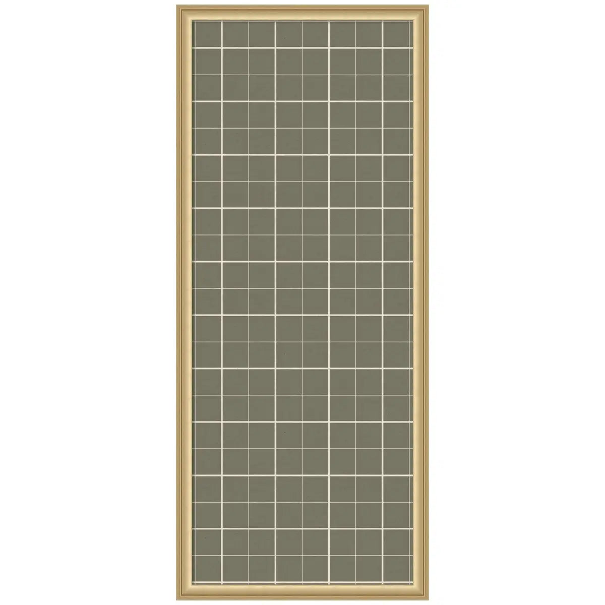 Bulletin Board - Framed Fabric Pinboard Sage Green Plaid - Wall Organization - Florence Gold / 18 x 42 - kateandlaurel