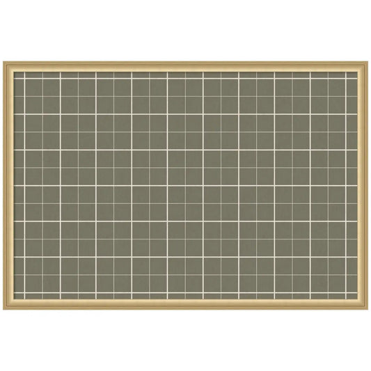 Bulletin Board - Framed Fabric Pinboard Sage Green Plaid - Wall Organization - Florence Gold / 38 x 26 - kateandlaurel