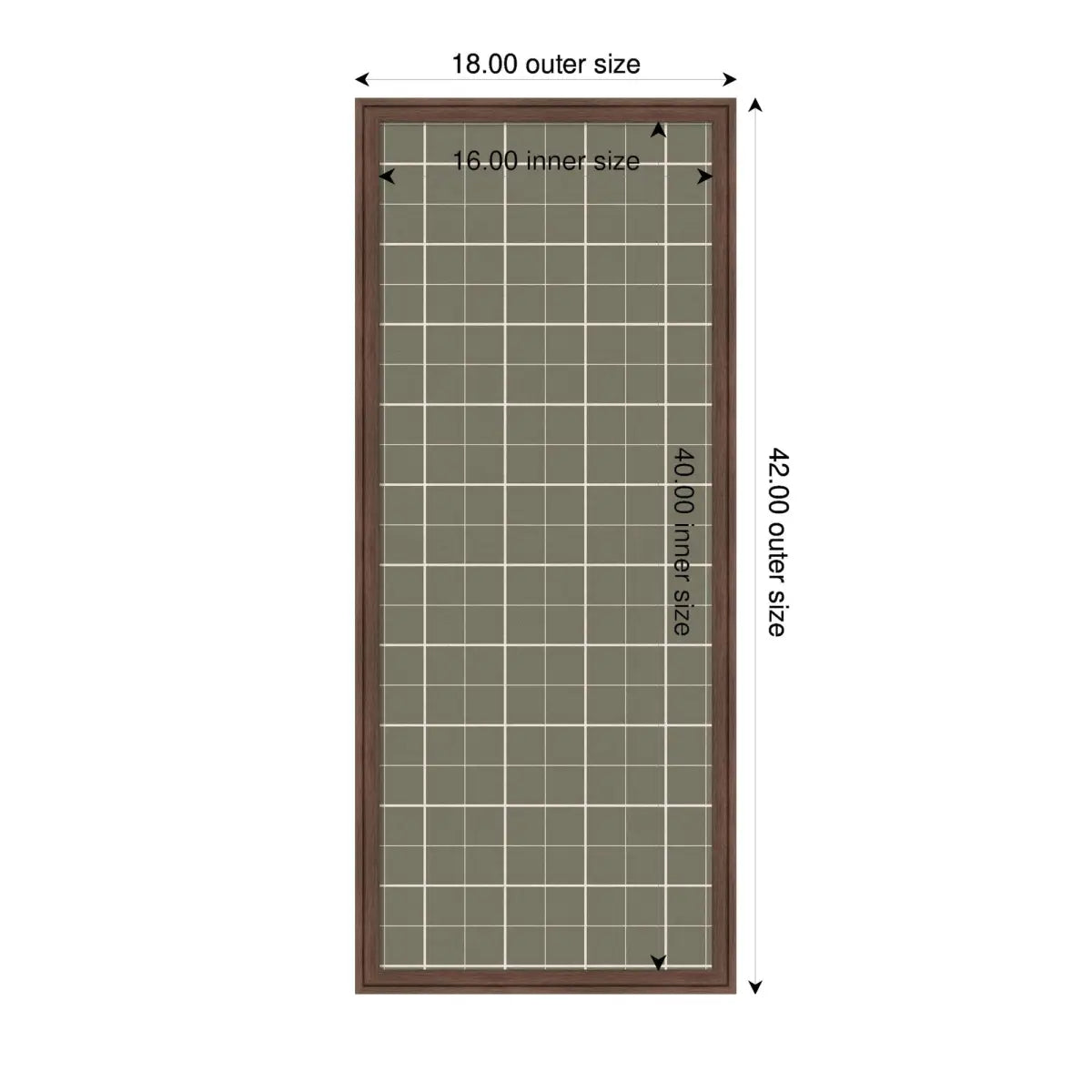 Bulletin Board - Framed Fabric Pinboard Sage Green Plaid - Wall Organization - kateandlaurel