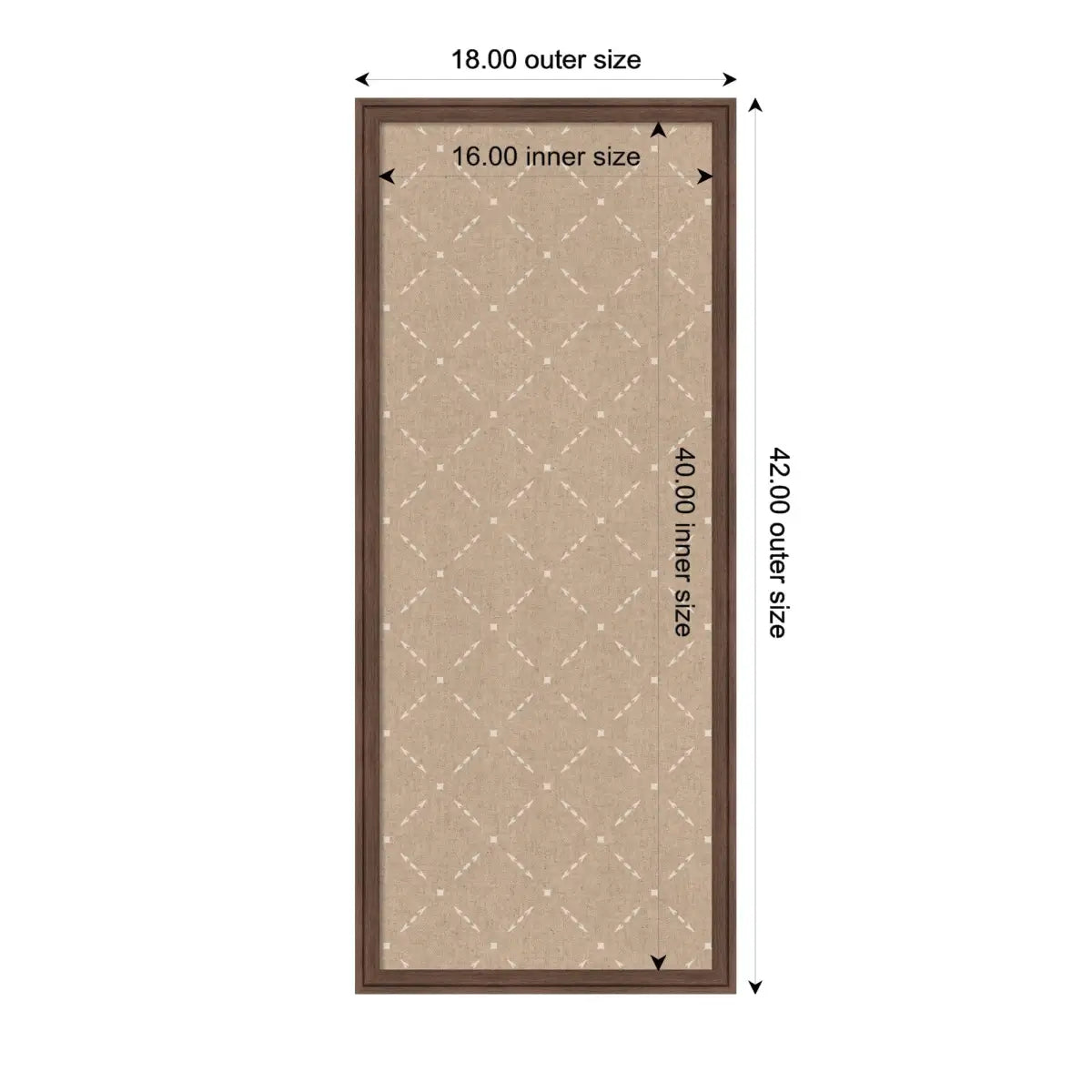 Bulletin Board - Pinboard Beige Lattice Pattern - kateandlaurel