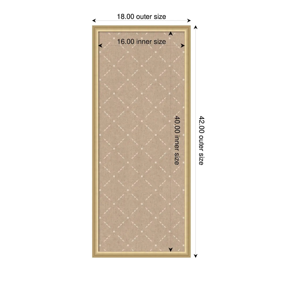 Bulletin Board - Pinboard Beige Lattice Pattern - kateandlaurel