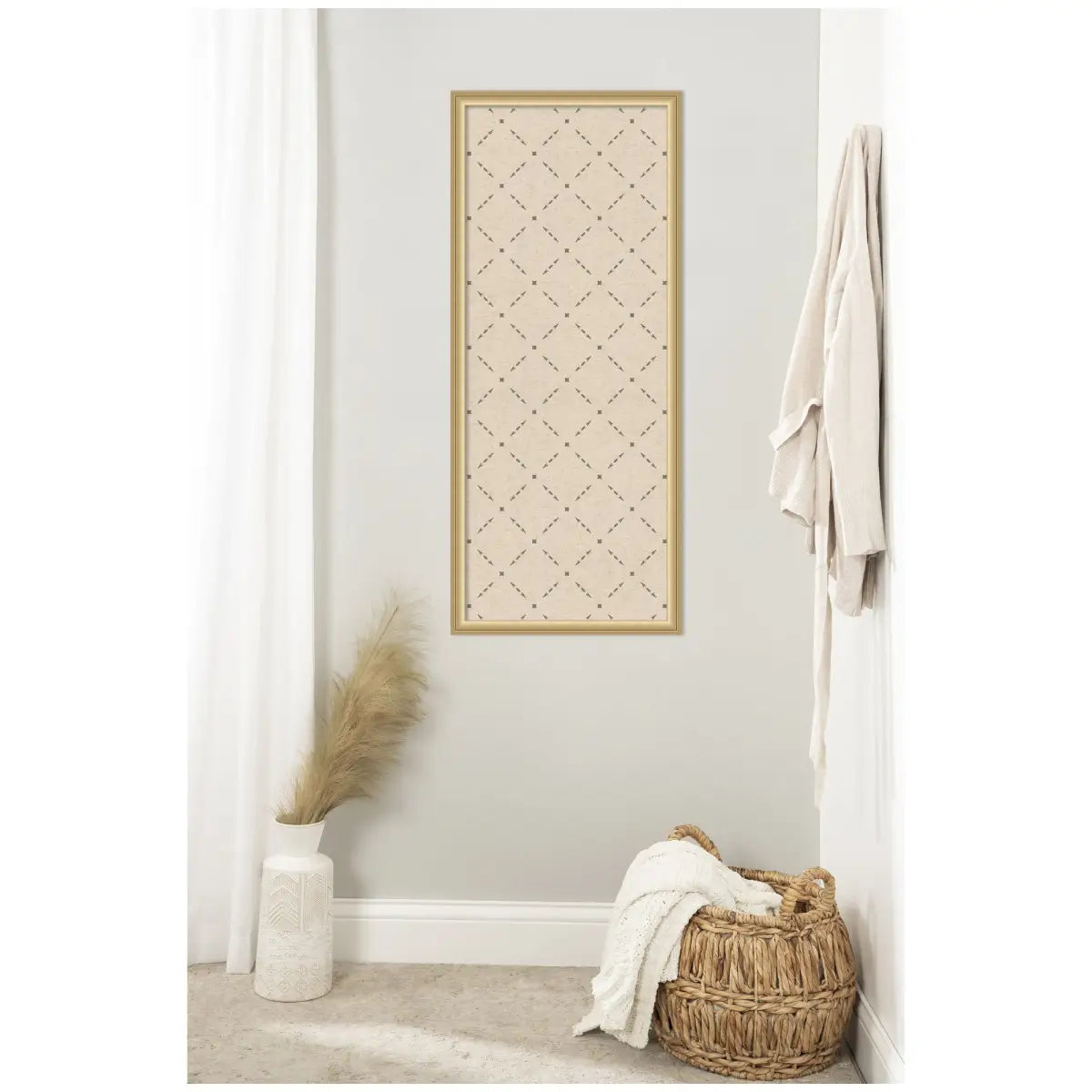 Bulletin Board - Pinboard Green Lattice Print - kateandlaurel