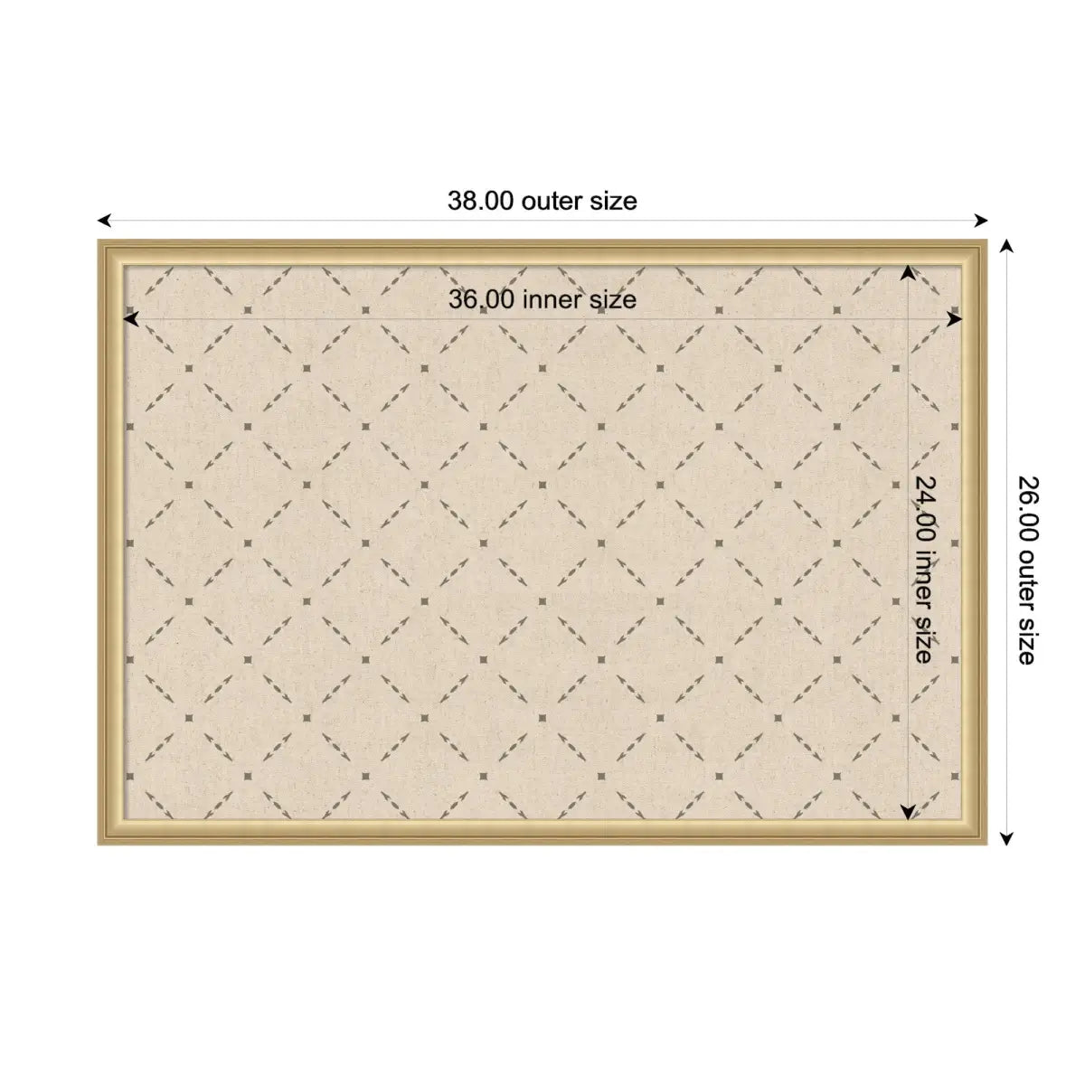 Bulletin Board - Pinboard Green Lattice Print - kateandlaurel
