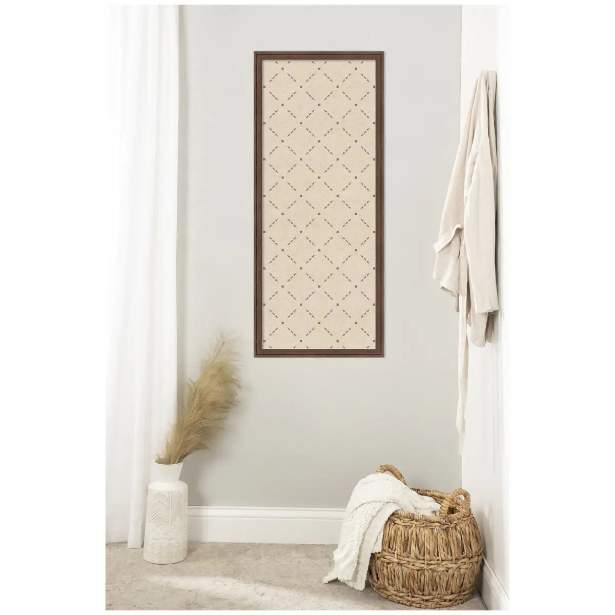 Bulletin Board - Pinboard Green Lattice Print - kateandlaurel
