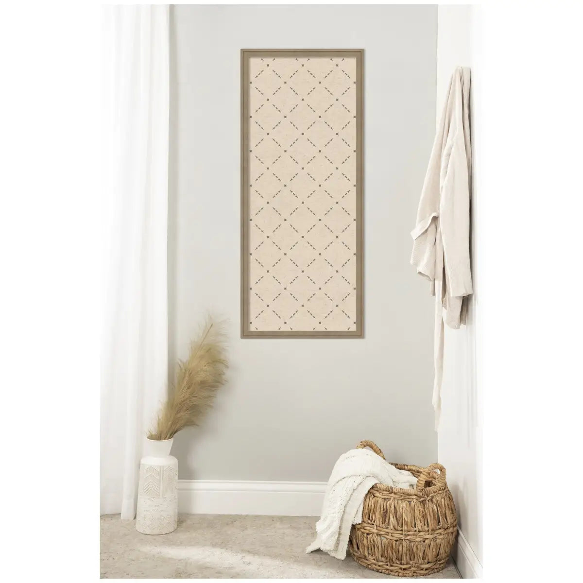 Bulletin Board - Pinboard Green Lattice Print - kateandlaurel
