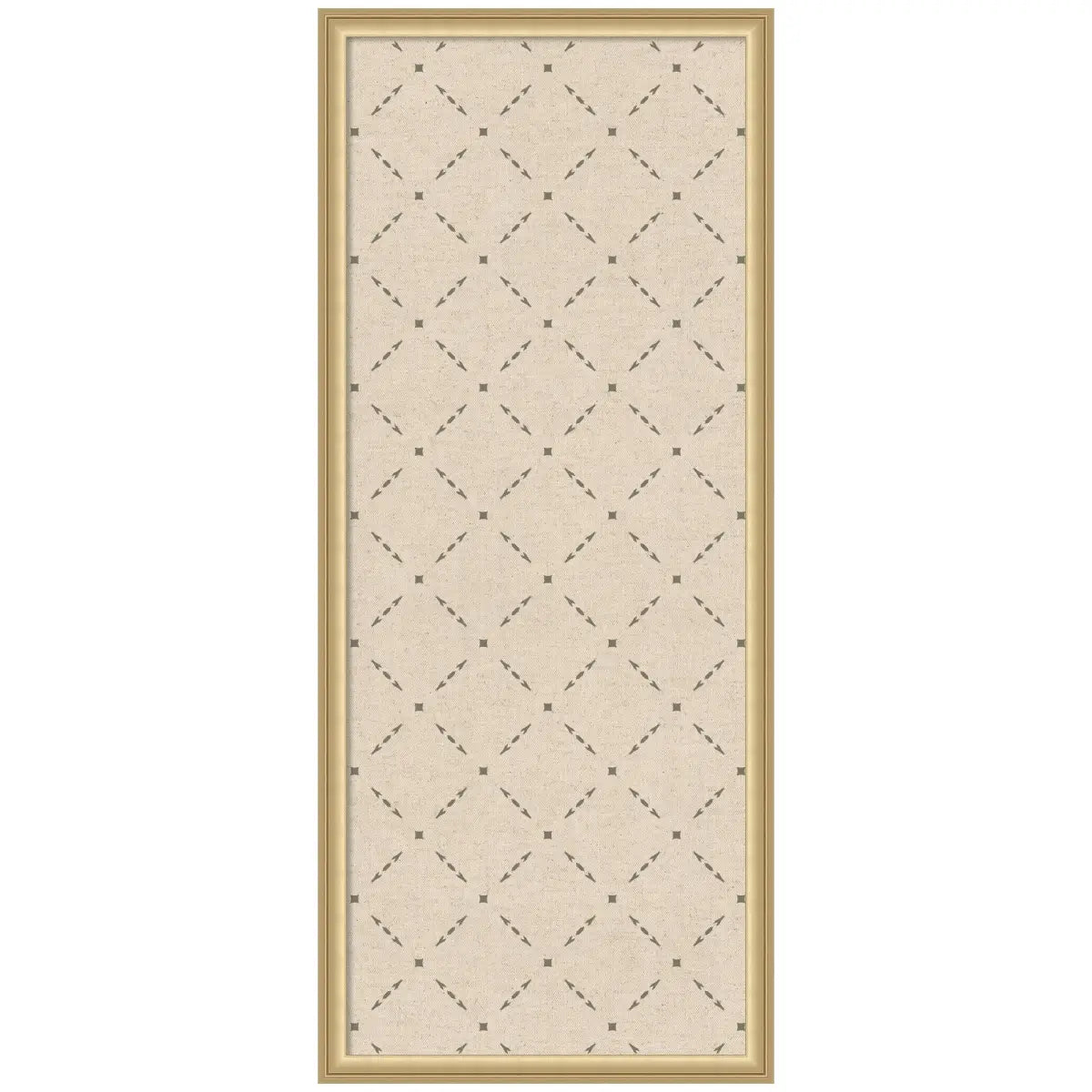 Bulletin Board - Pinboard Green Lattice Print - Florence Gold / 18x42 - kateandlaurel