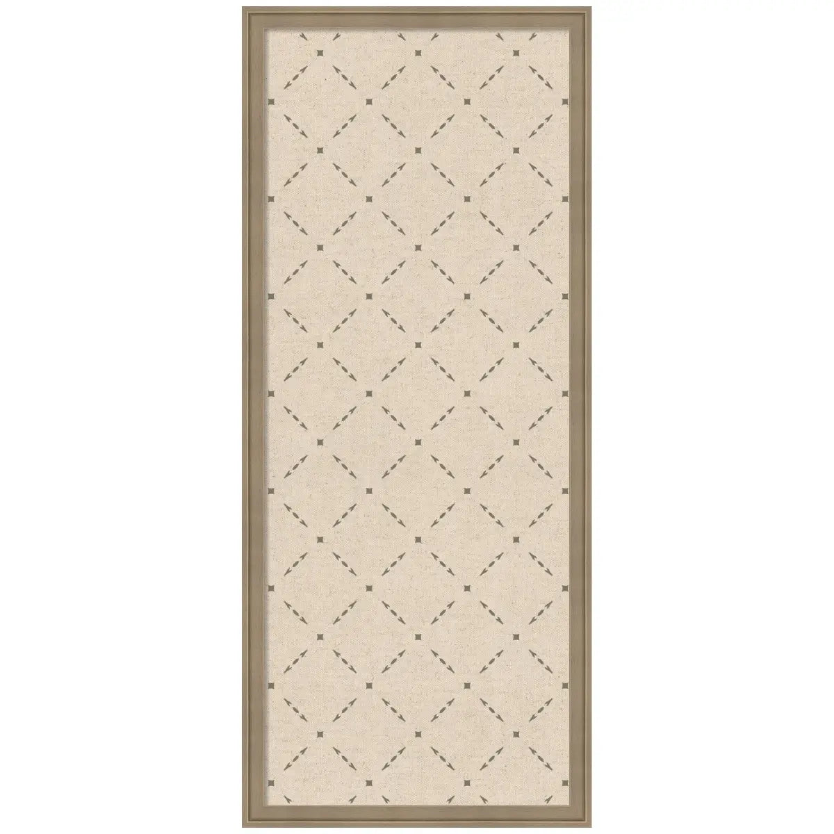 Bulletin Board - Pinboard Green Lattice Print - Florence Light Brown / 18x42 - kateandlaurel