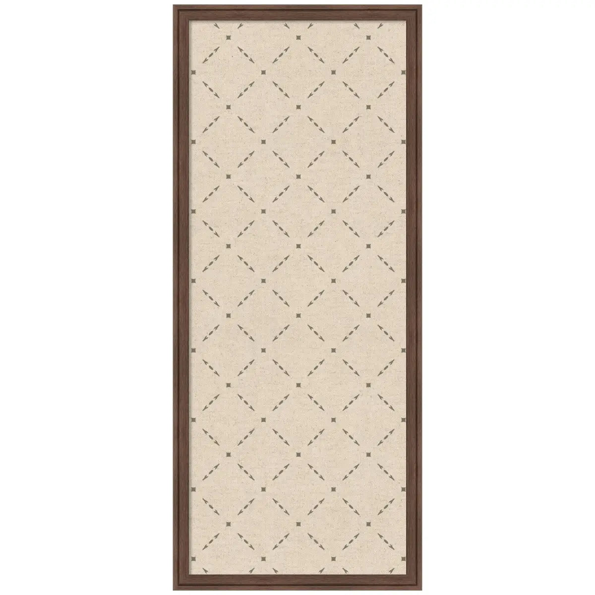Bulletin Board - Pinboard Green Lattice Print - Florence Medium Brown / 18x42 - kateandlaurel