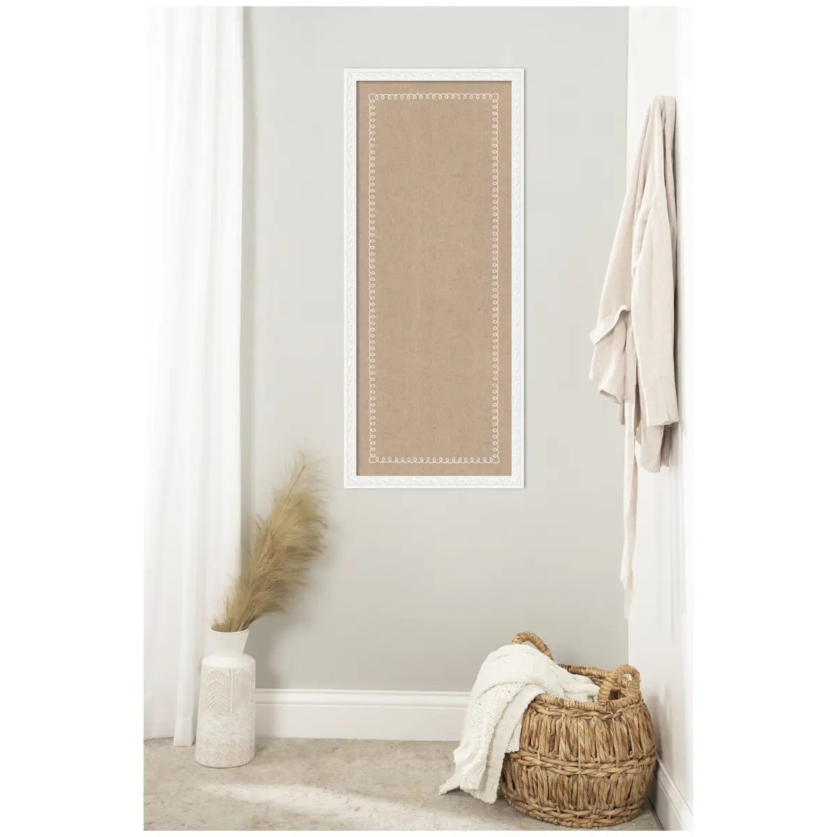Bulletin Board - Pinboard White Scalloped Edge - kateandlaurel