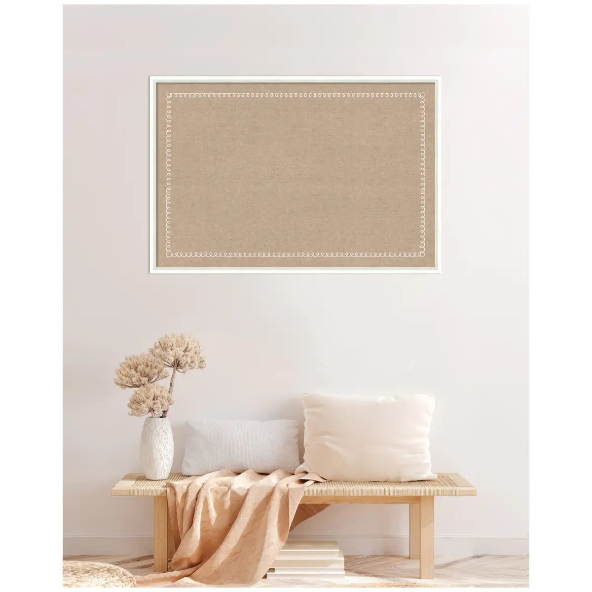 Bulletin Board - Pinboard White Scalloped Edge - kateandlaurel