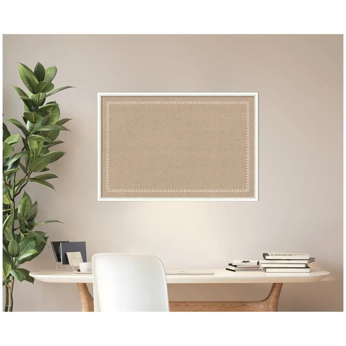 Bulletin Board - Pinboard White Scalloped Edge - kateandlaurel