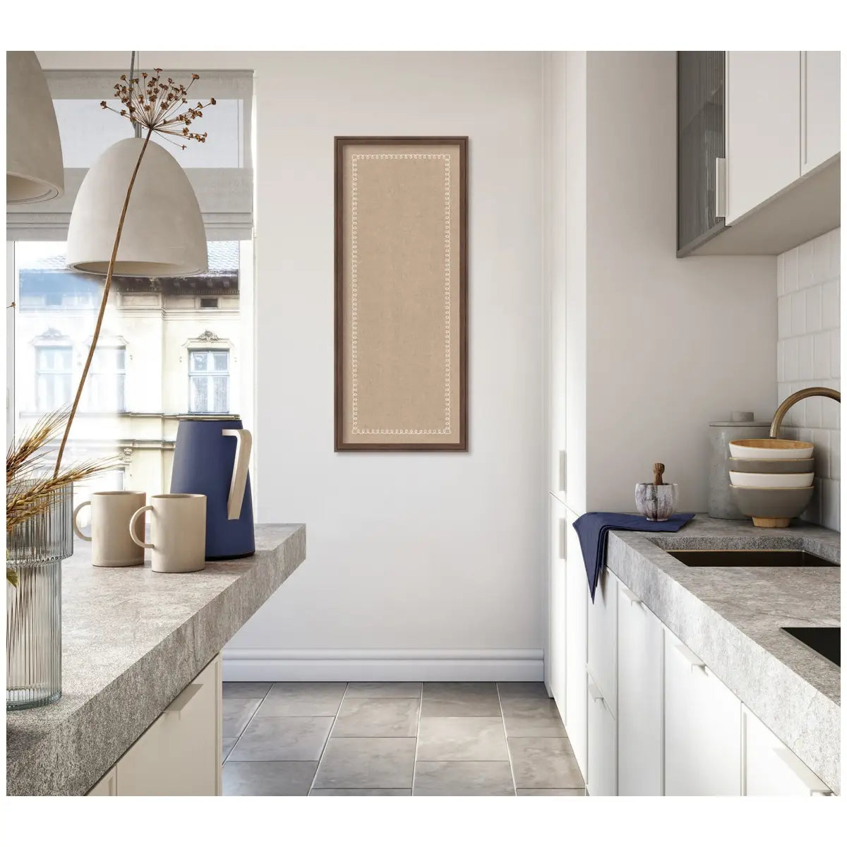 Bulletin Board - Pinboard White Scalloped Edge - kateandlaurel