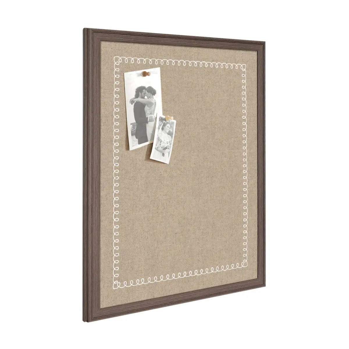 Bulletin Board - Pinboard White Scalloped Edge - kateandlaurel
