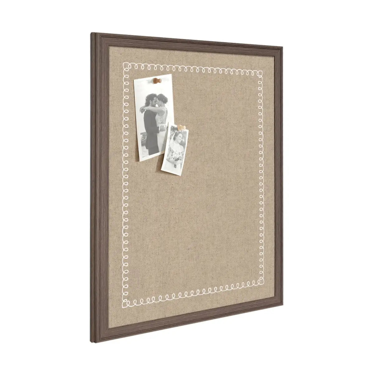 Bulletin Board - Pinboard White Scalloped Edge - kateandlaurel