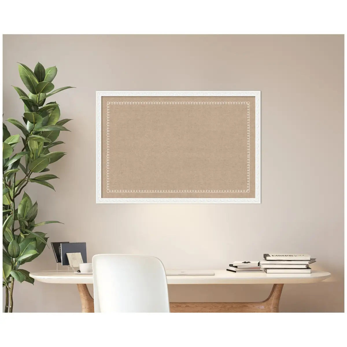 Bulletin Board - Pinboard White Scalloped Edge - kateandlaurel