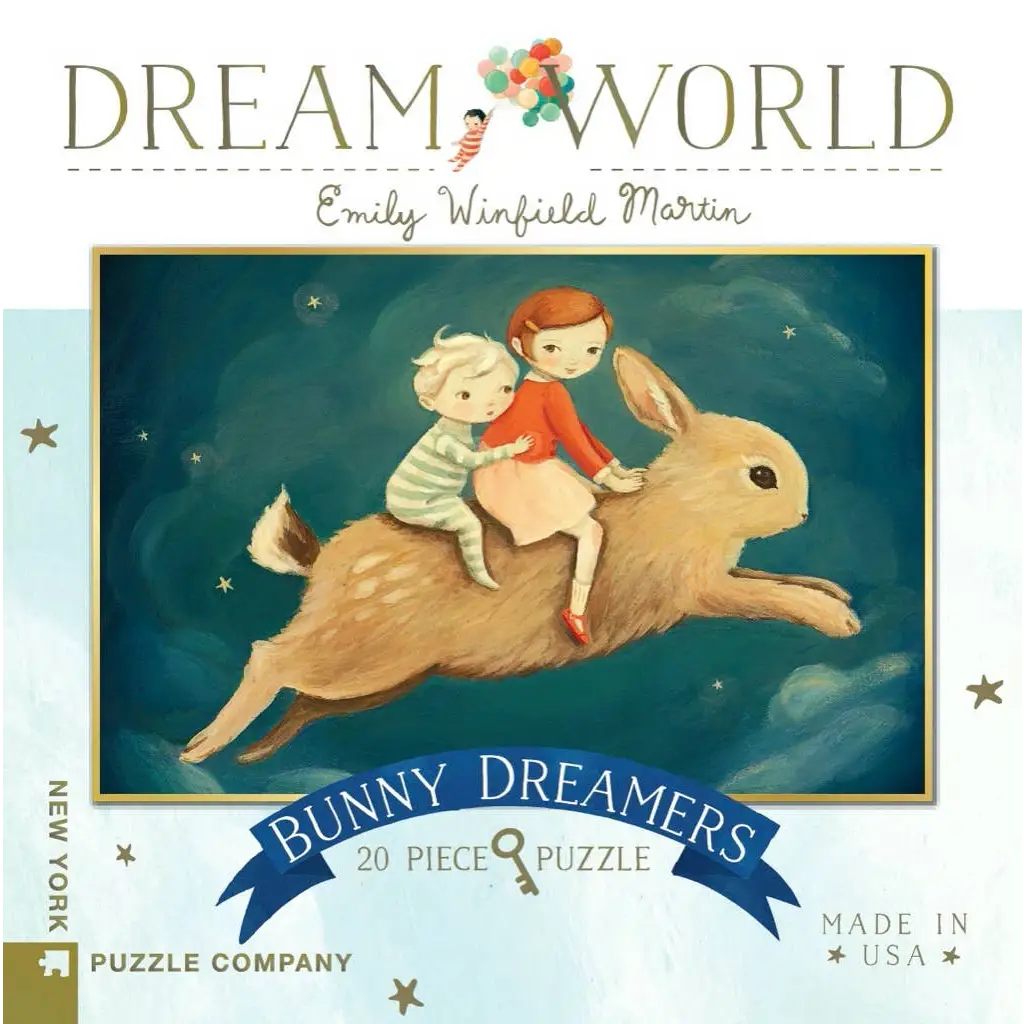 Bunny Dreamers by Emily Winfield Martin - 20 Piece Mini Puzzle - New York Puzzle Company