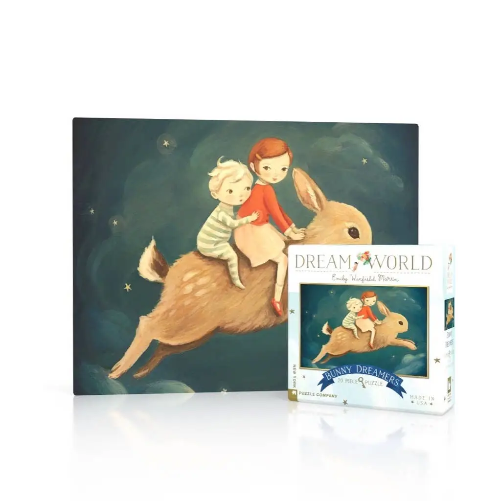 Bunny Dreamers by Emily Winfield Martin - 20 Piece Mini Puzzle - New York Puzzle Company