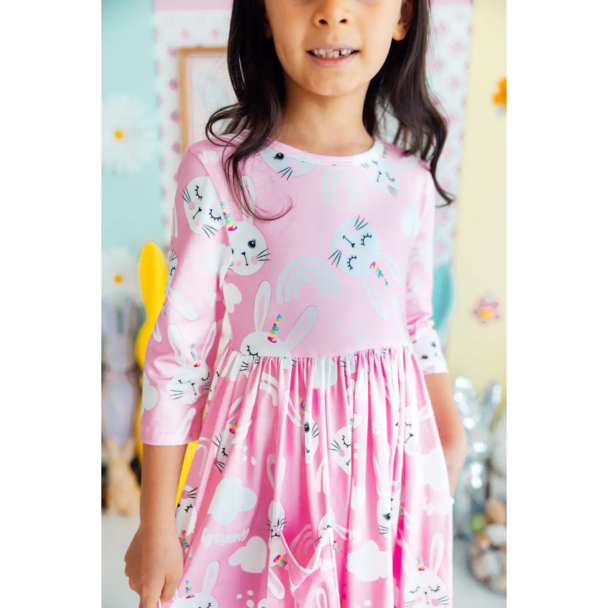 Pocket Twirl Dress - Bunny Love - Easter - Mila & Rose ®
