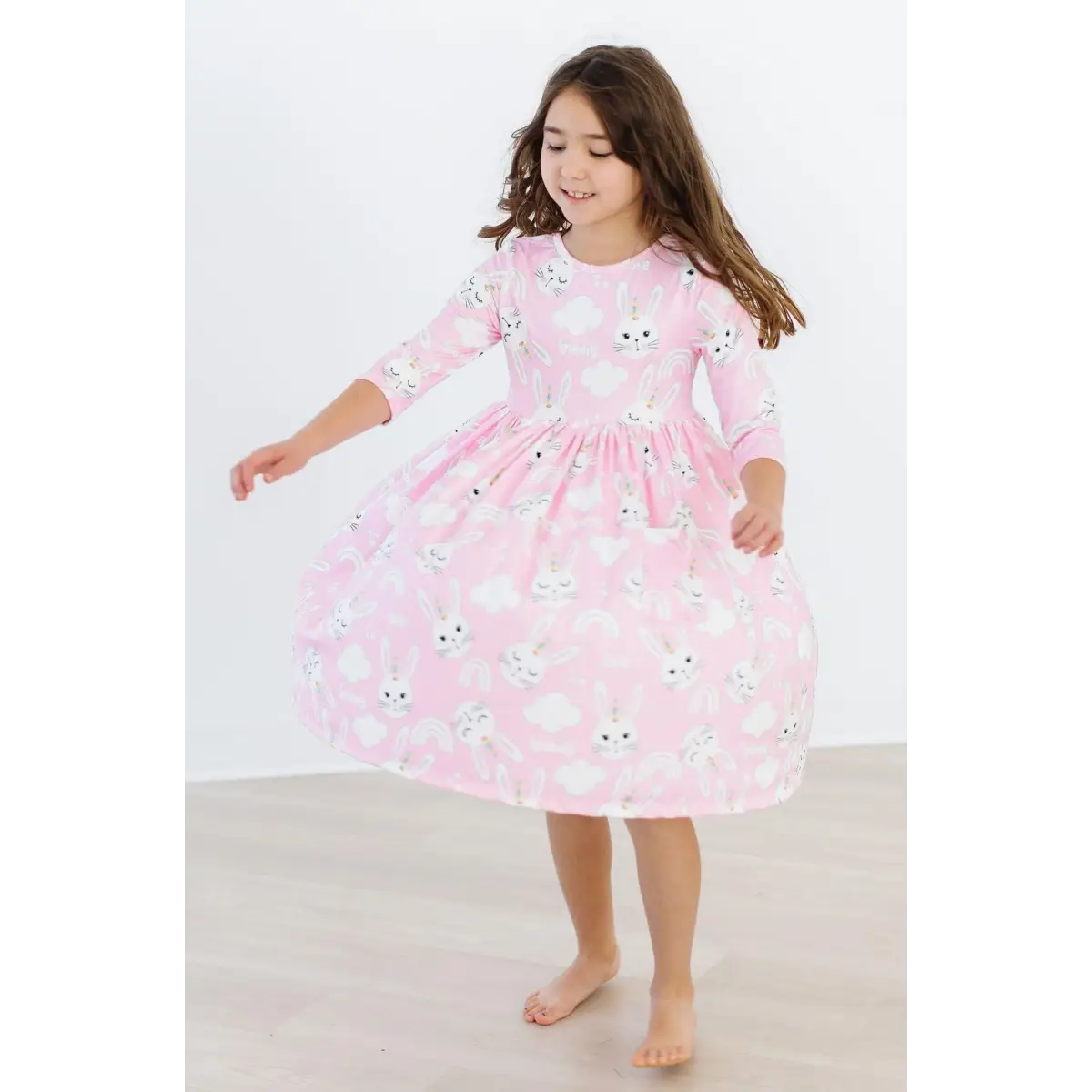 Pocket Twirl Dress - Bunny Love - Easter - Mila & Rose ®