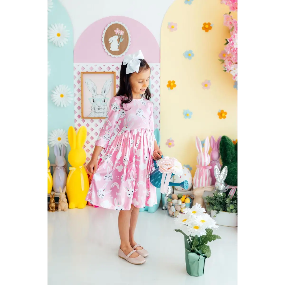 Pocket Twirl Dress - Bunny Love - Easter - Mila & Rose ®