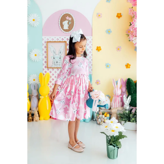 Pocket Twirl Dress - Bunny Love - Easter - Mila & Rose ®