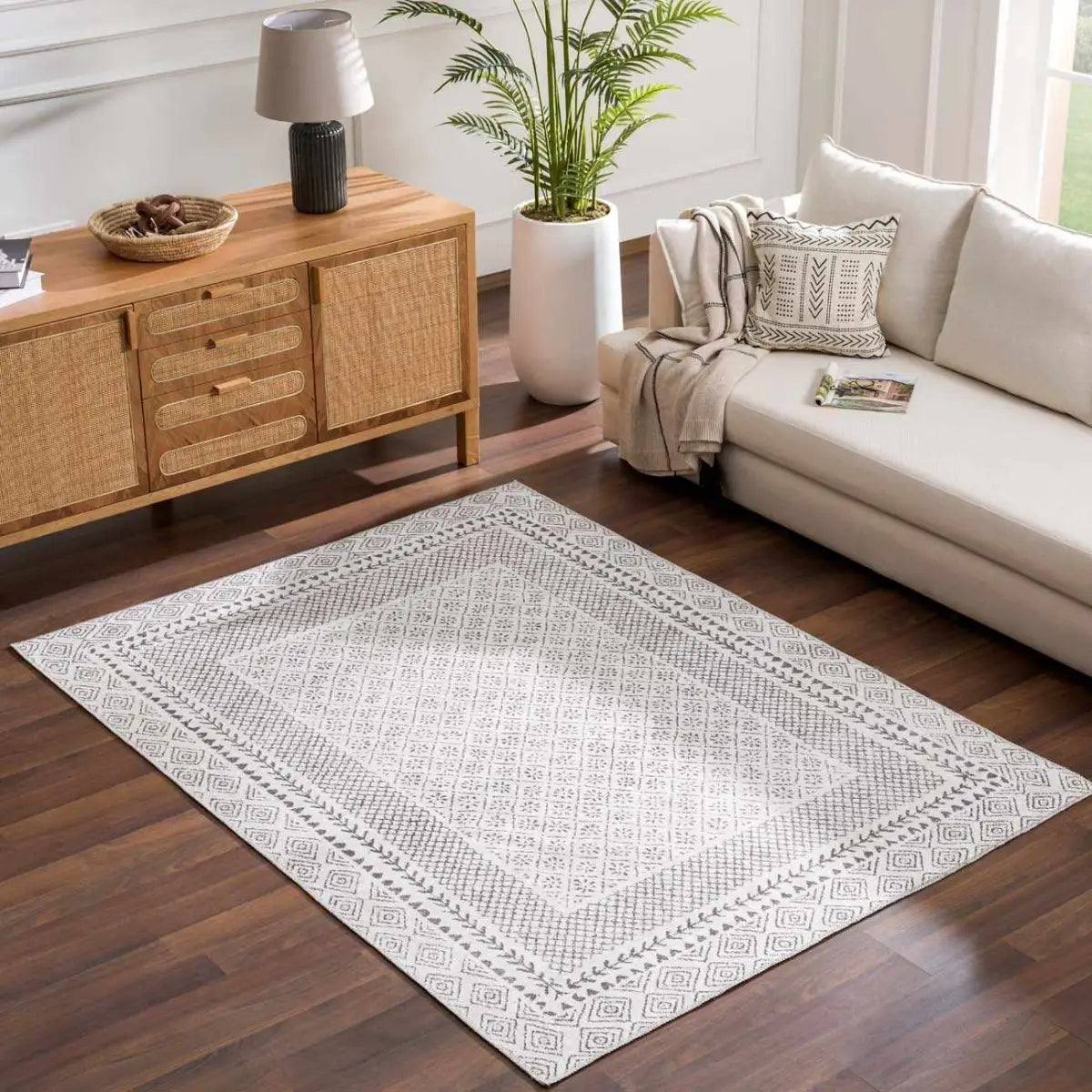Burdette Washable Area Rug - Boutique Rugs