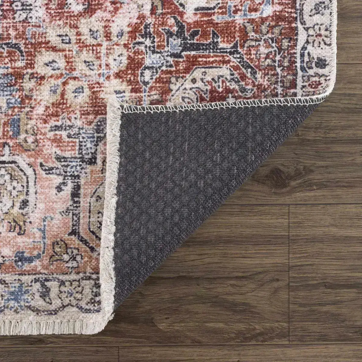 Burgundy Holi Washable Area Rug - Boutique Rugs