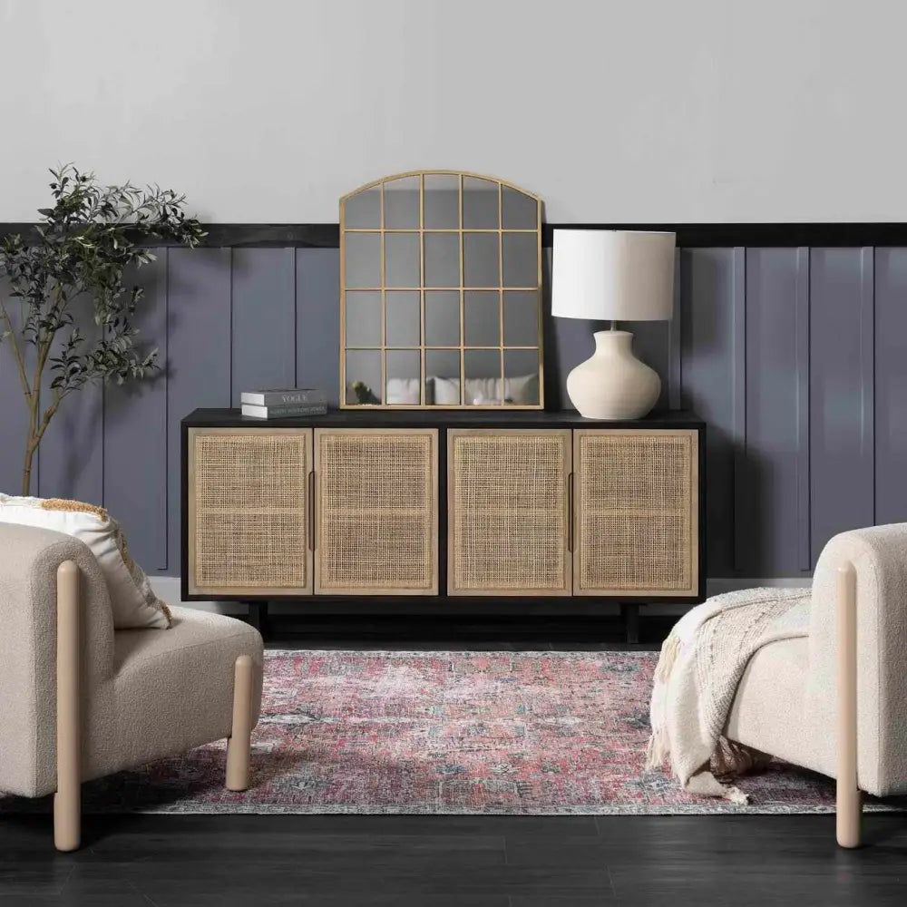 Burgundy Holi-2303 Washable Area Rug - Boutique Rugs