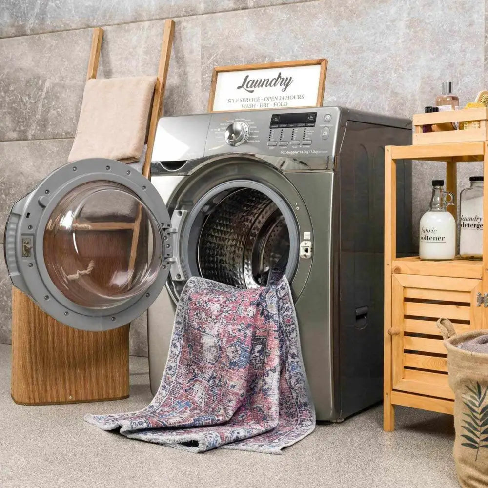 Burgundy Holi-2303 Washable Area Rug - Boutique Rugs