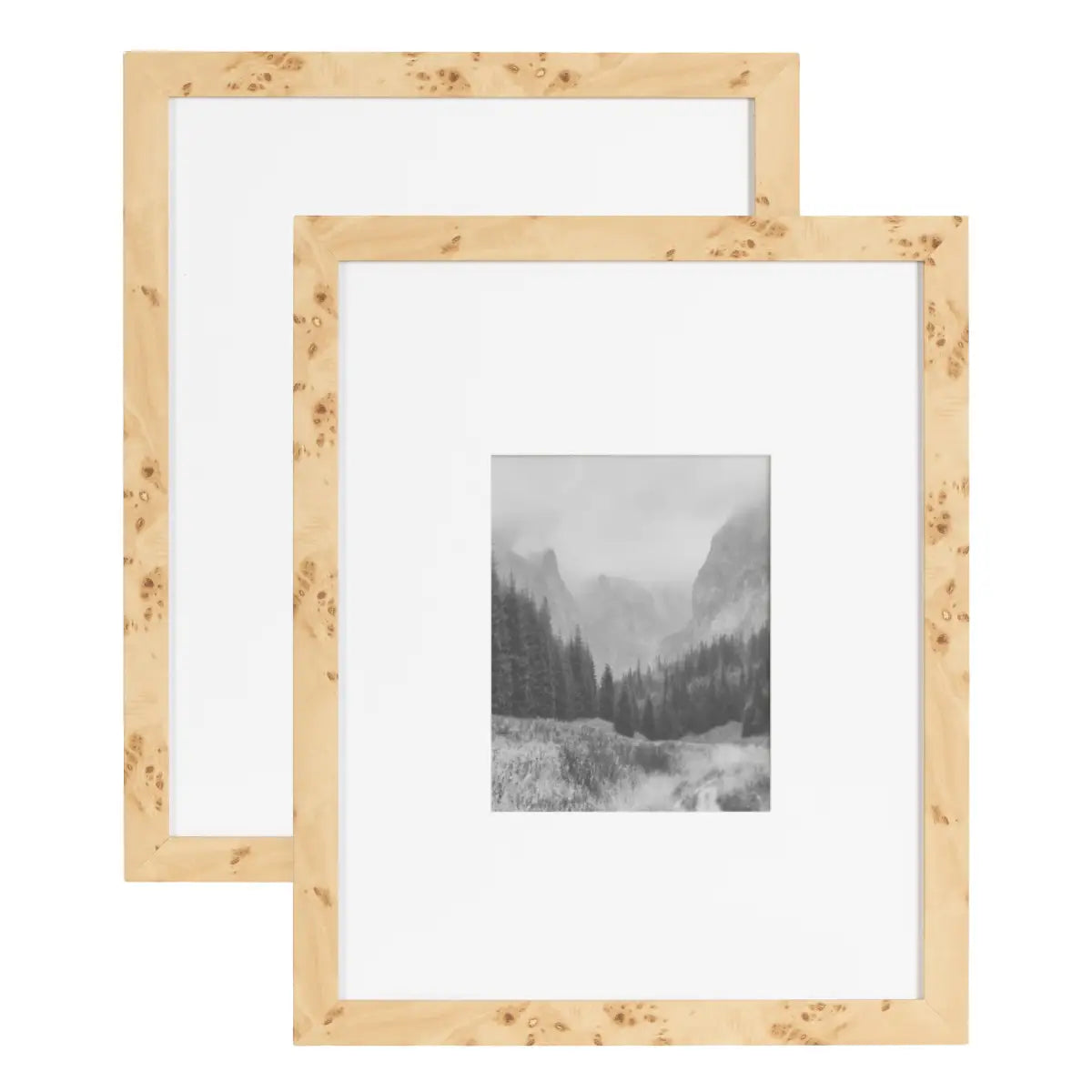 Burlock Burlwood Picture Frames - Set of 2 - Natural - kateandlaurel