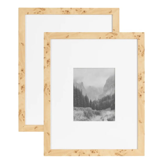 Burlock Burlwood Picture Frames - Set of 2 - Natural - kateandlaurel