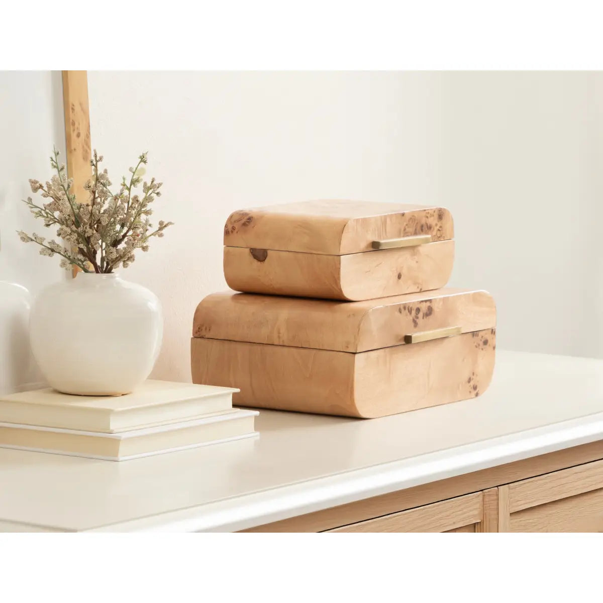Burlock Burlwood Boxes - Set of 2 - kateandlaurel