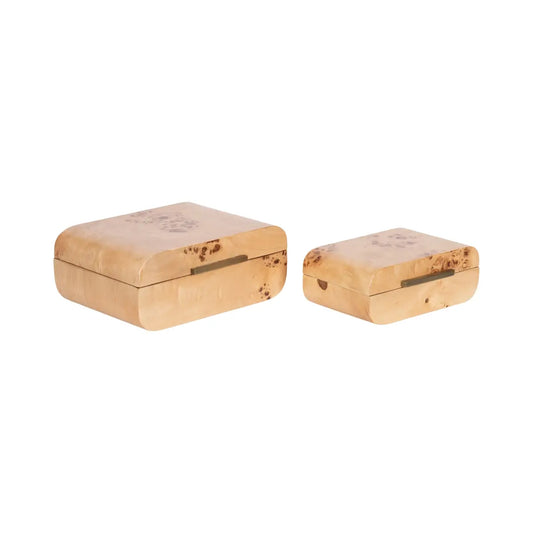 Burlock Burlwood Boxes - Set of 2 - kateandlaurel