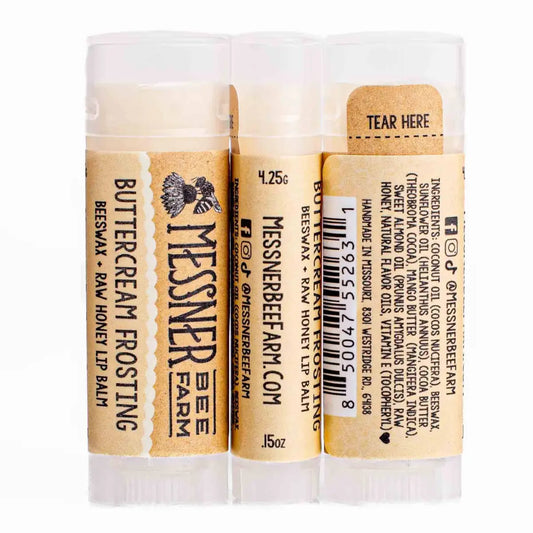 Lip Balm - Buttercream Frosting - Handmade with Beeswax - Messner Bee Farm