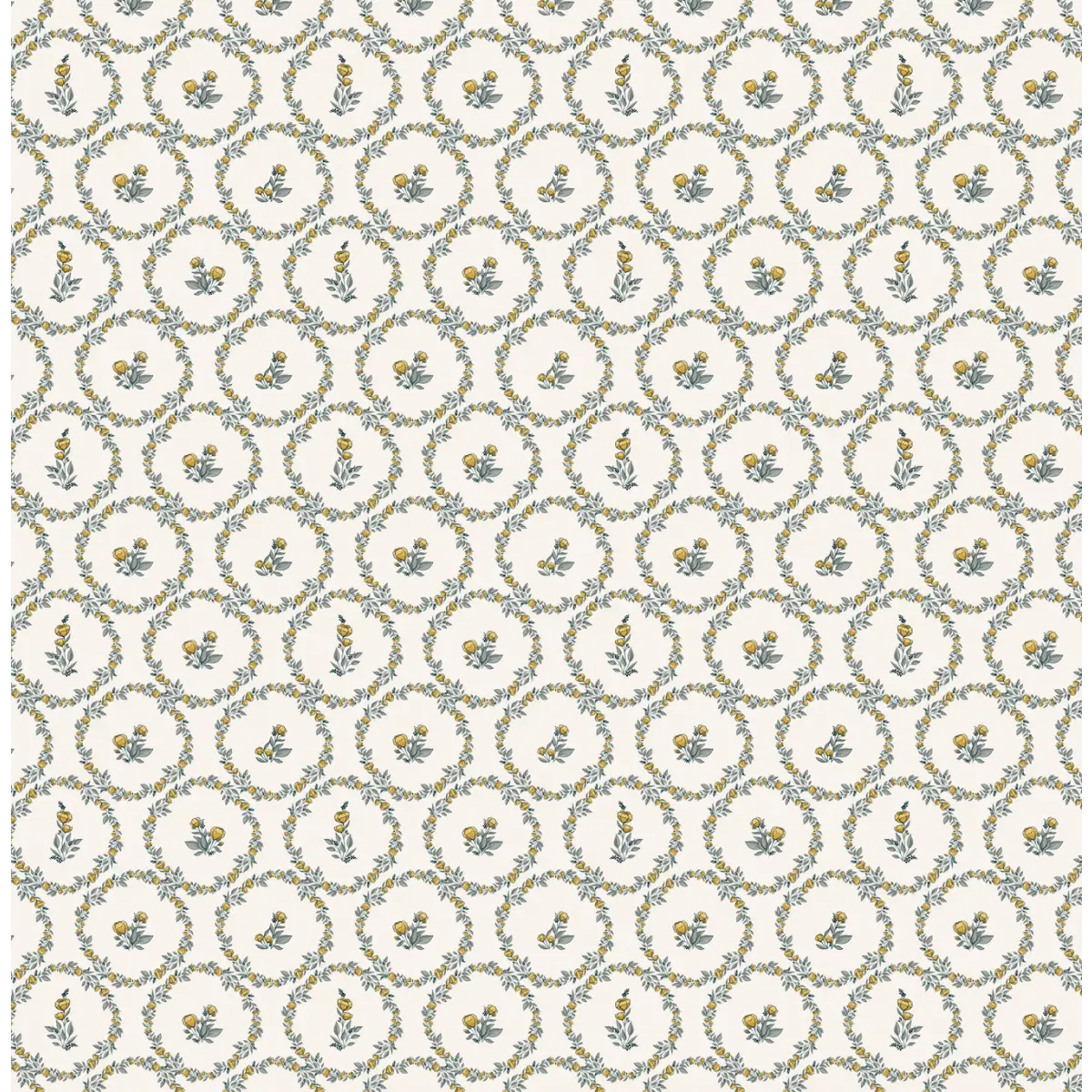 Buttercup Wallpaper - Sweet Baby Circles - by Lisee Ree Designs - Sample 1 foot by 1 foot - Loomwell Home Goods