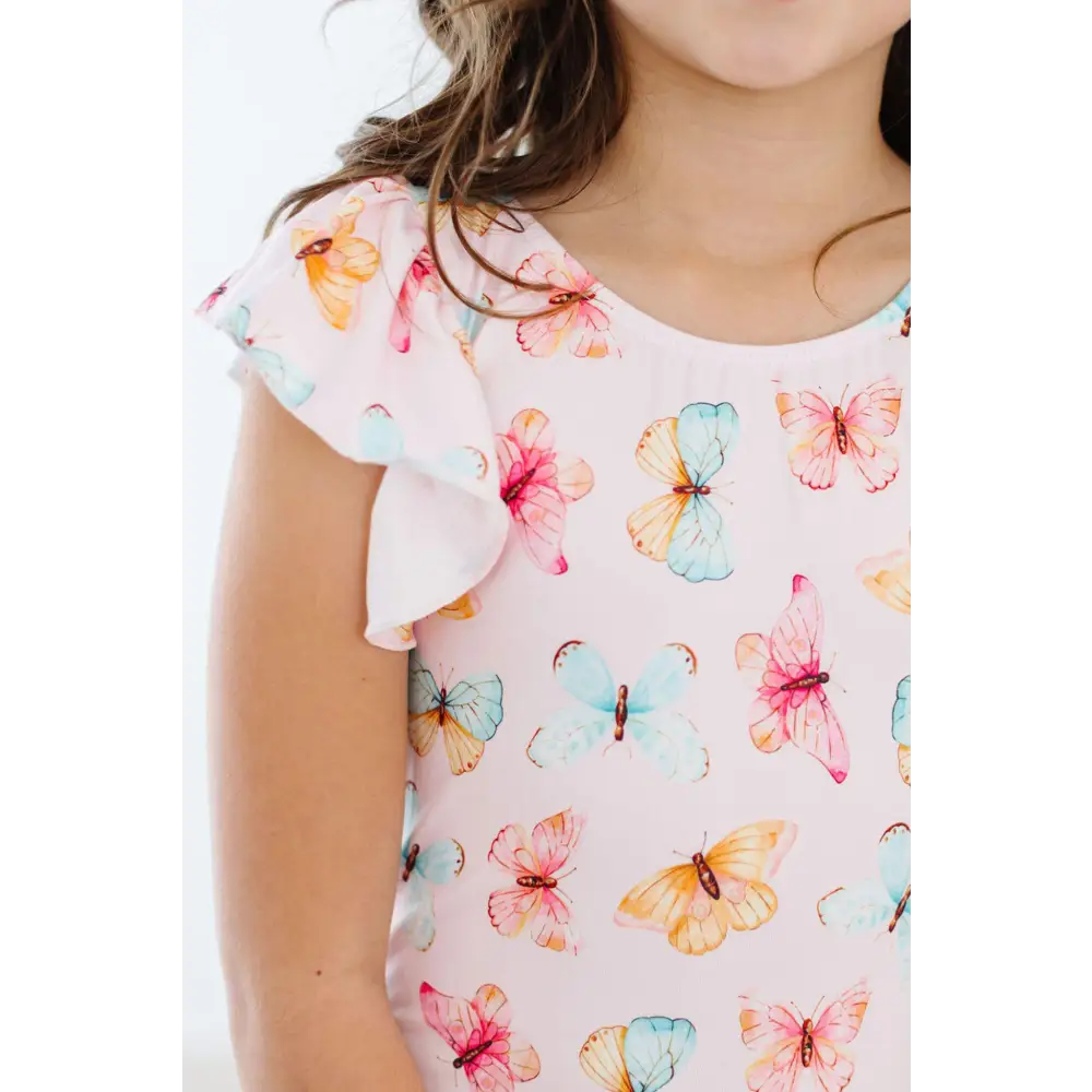 Butterfly Kisses S/S Flutter Sleeve Leotard - Mila & Rose ®