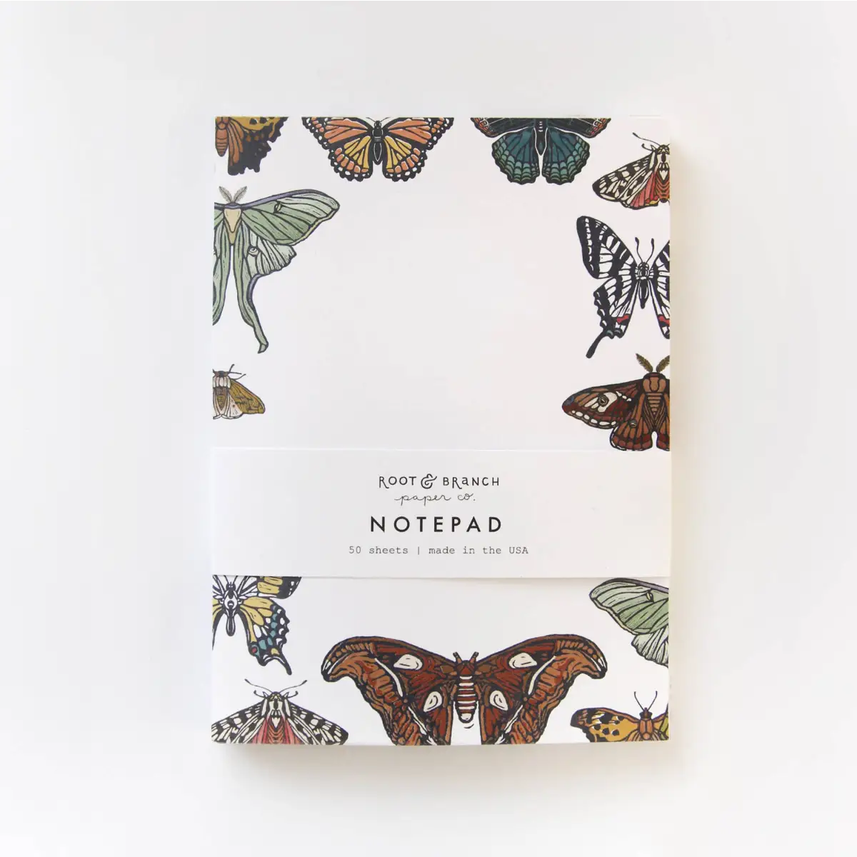 Notepad - Butterfly + Moth - Artist Designed - Root & Branch Paper Co.