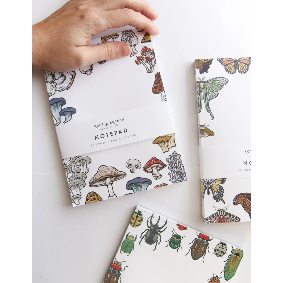 Notepad - Butterfly + Moth - Artist Designed - Root & Branch Paper Co.