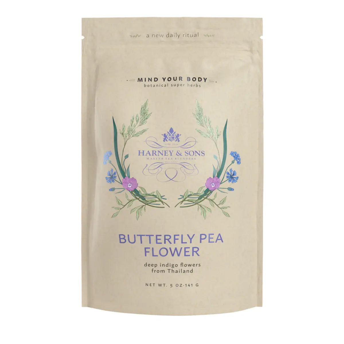 Loose Tea - Butterfly Pea Flower - Loose / 5 oz. Bag - Harney & Sons Fine Teas