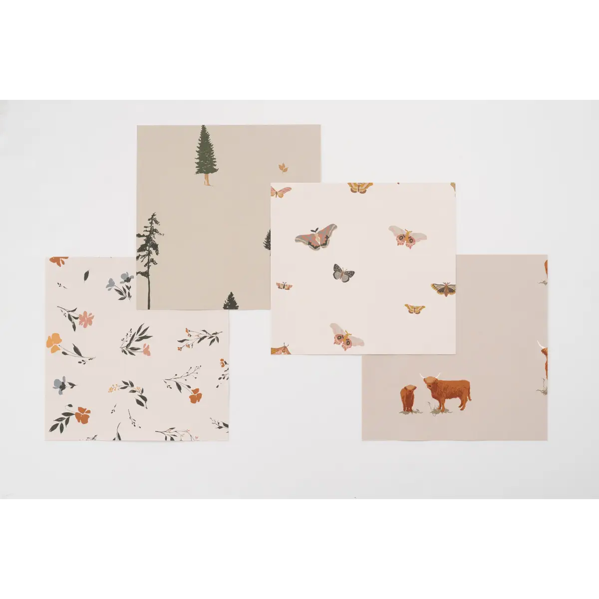 Butterfly Wallpaper - Butterflies in Flight for Baby - by Saranoni - Loomwell Home Goods