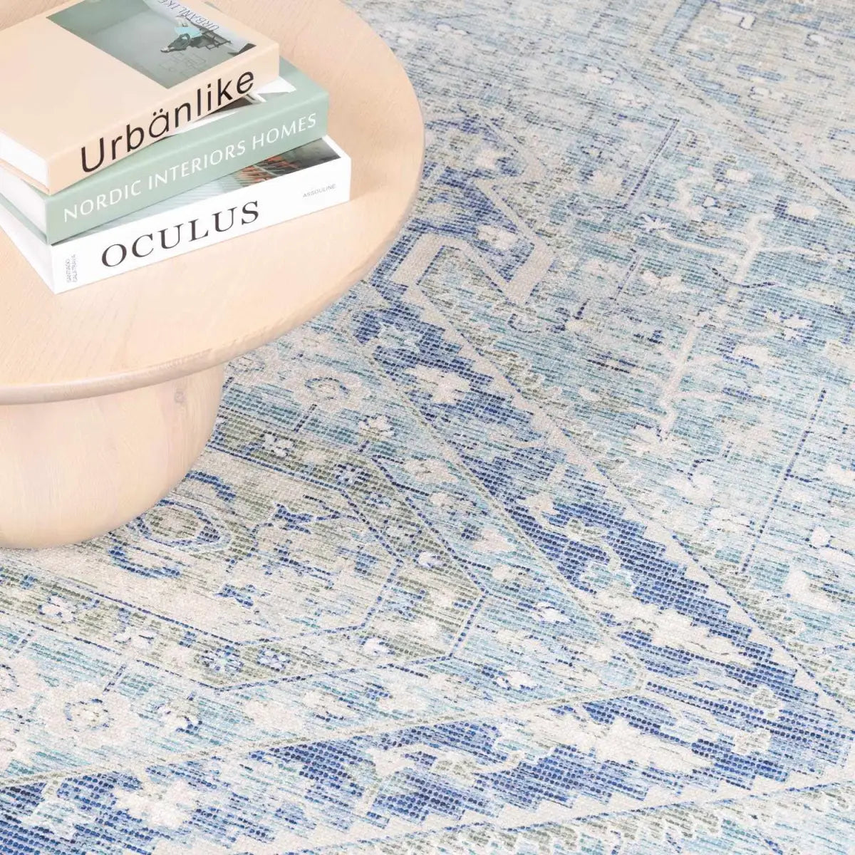 Byers Handmade Cotton Blend Aqua Rug - Boutique Rugs