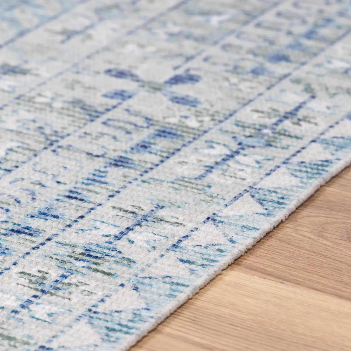 Byers Handmade Cotton Blend Aqua Rug - Boutique Rugs