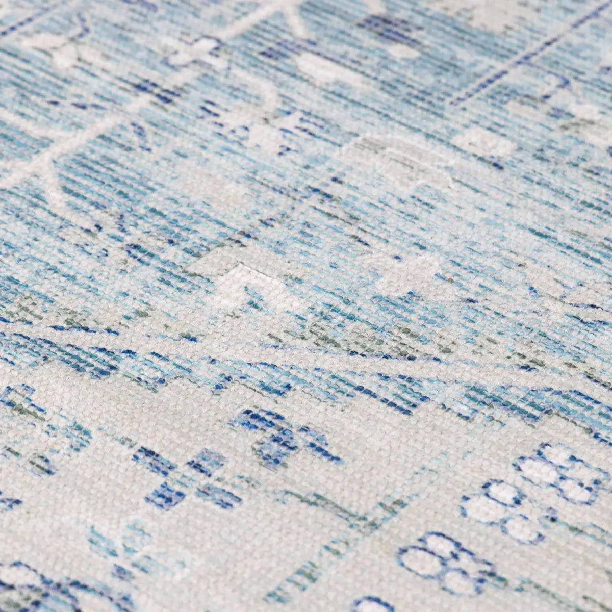Byers Handmade Cotton Blend Aqua Rug - Boutique Rugs