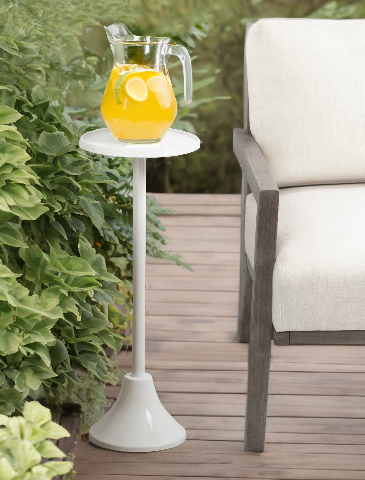 Sanzo Metal Cocktail Table or Plant Stand